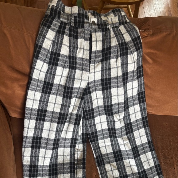Cider Other - Cider Plaid Black and White Pants